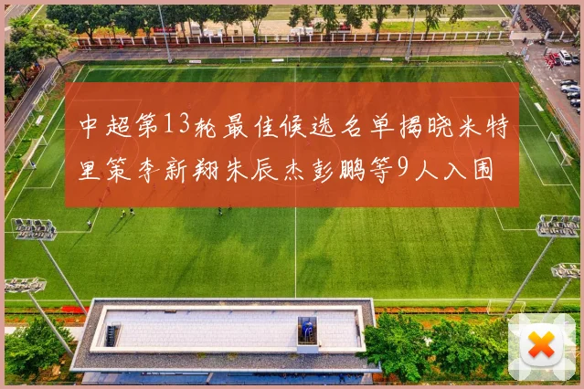 中超第13轮最佳候选名单揭晓米特里策李新翔朱辰杰彭鹏等9人入围